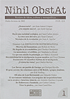 Nihil Obstat. Revista de ideas, cultura y metapol&iacute;tica - Ediciones Nueva Rep&uacute;blica